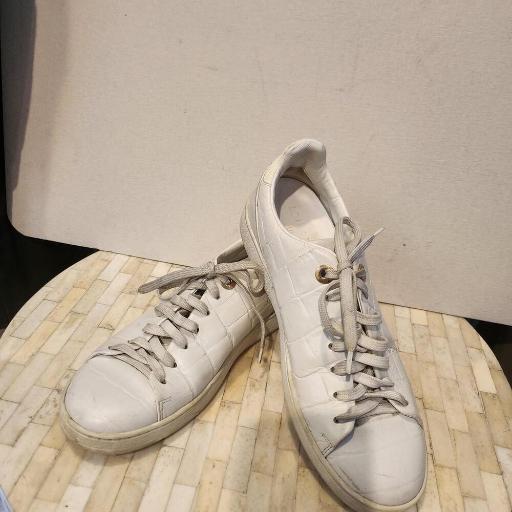 Louis Vuitton Embossed Crocodile Sneakers